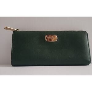Michael Kors Continental Women's Army Green Zip Around Wallet 4x8 #4W
